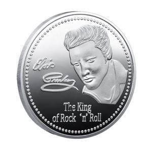 Moneta Commemorativa in Metallo a Tema Elvis Presley, Il Re del Rock 'n' Roll, con Incisione su Entrambi i Lati, da Collezione per Fan - Product Image 5