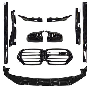 For X5M F95 2023+ High Quality Polished Finish Body Kit Upgraded Black ABS <b>Plastic</b> Front Lip Side Skirt Grille <b>Mirror</b> Cover Easy - Product Image 1