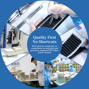 Wholesale LASHMIYA 4DW Matte Black 4D Handmade <strong>Eyelash</strong> <strong>Extensions</strong> Supplies Individuals PBT Fiber Imported German Natural Long - Product Image 6