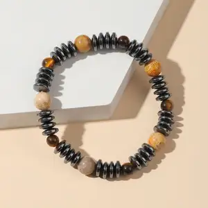 2312 hot natural stone 8mm10 bead Cat's eye Coral bracelet Male Black gallstone gasket magnetic therapy