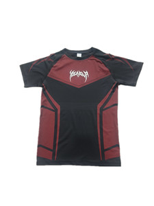 T-Shirt da Allenamento a <span class=keywords><strong>Pois</strong></span> per Uomo con Logo Personalizzato, Maglietta Aderente ad Alta Elasticità a Maniche Corte, Traspirante ed Elastica per Palestra - Product Image 5