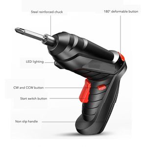 Taladro Eléctrico Inalámbrico Portátil de <span class=keywords><strong>18</strong></span> Voltios y 500W, 47 Piezas, para Bricolaje en el Hogar, Destornillador Eléctrico - Product Image 4