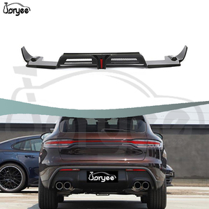 Diffuseur de pare-chocs arrière en fibre de carbone RS Style Kit de carrosserie d'échappement Spoiler Pièces de voiture pour Porsche <span class=keywords><strong>Macan</strong></span> <span class=keywords><strong>2022</strong></span> 2023 2024 Tuning Accessoire - Product Image 2