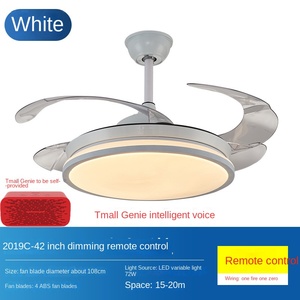 Moderno Simple Control de voz inteligente Silencioso Diseño sin aspas Ventilador de control remoto Luz LED Ventilador de techo para toda la casa - Product Image 5