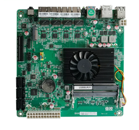 Motherboard Intel N5105 Mini ITX NAS Empat LAN 2.5GbE Enam SATA NVMe DDR4 Papan Penyimpanan Jaringan Server Rumah