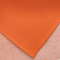 Support en coton en faux cuir PU gaufré au litchi de couleur unie pastel clair pour veste de chaussure sac de canapé rendant la durabilité améliorée