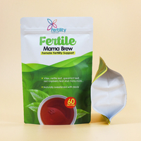 Sachet recyclable imprimé personnalisé pochette debout en plastique pour le thé pour l'emballage alimentaire sac refermable de stockage de poudre de mylar
