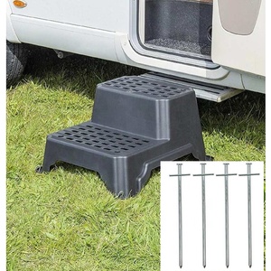 Doble plástico portátil caravana pasos 4 clavijas al aire libre antideslizante PP niños sillas 2 <span class=keywords><strong>Paso</strong></span> multiusos Taburetes - Product Image 1