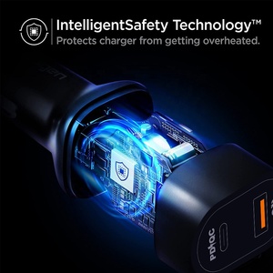 شاحن سيارة كهربائي 84 واط USB C PD & QC منفذ مزدوج سريع وآمن OTP 13/ww Pro مصباح سجائر متوافق مع - Product Image 6