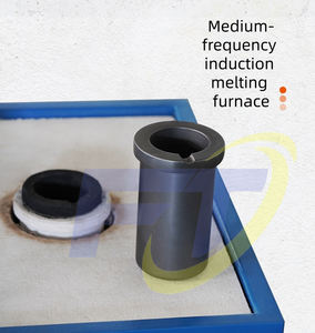Four de fusion or/cuivre/argent/aluminium 1-10KG haute température 2000°C ℃   Four de fusion à induction à moyenne fréquence mobile - Product Image 3