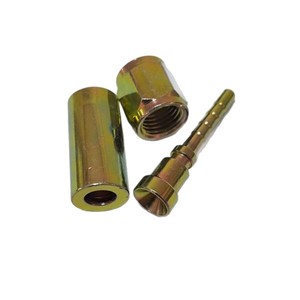 Raccord hydraulique droit de type Jinxu DN4C, raccord de tuyau fileté en acier au carbone zingué - Product Image 2