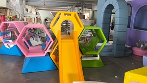 Tương tác trong nhà thương mại sân chơi thể thao thiết bị cho trẻ em đôi trượt công viên với các tính năng nhựa - Product Image 6