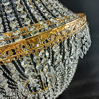 Lustre suspendu en acrylique et fer de style européen moderne de luxe, décoration pour événements de mariage, installation facile au plafond