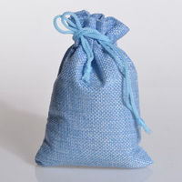 Sacs cadeaux en toile de jute en gros, sacs à cordon en lin biologique, pochettes écologiques en coton et lin avec logo personnalisé imprimé