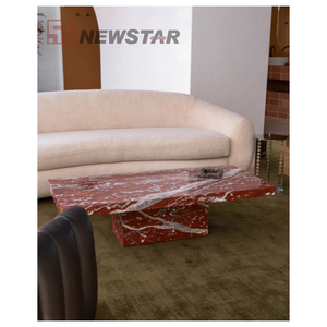 Natural Oval <strong>Round</strong> Stone Coffee <strong>Tables</strong> Custom Hotel Simple Reception Desk Luxury Home Travertine Marble <strong>Dining</strong> <strong>Table</strong> - Product Image 6