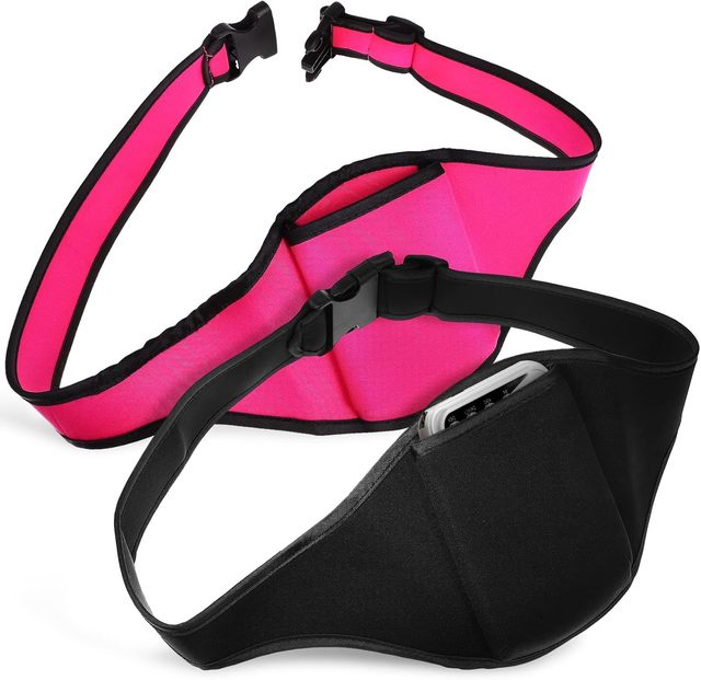 Fitness Belt Adjustable Microphone Belt Pouch Anti Dropping Strap Neoprene Waterproof Zipper Portable Waist Bag Fitness Teacher