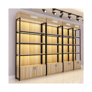 Scaffale Espositivo in Metallo e Legno Kainice <span class=keywords><strong>per</strong></span> Negozi di Cosmetici e <span class=keywords><strong>Librerie</strong></span> con Illuminazione LED - Product Image 2