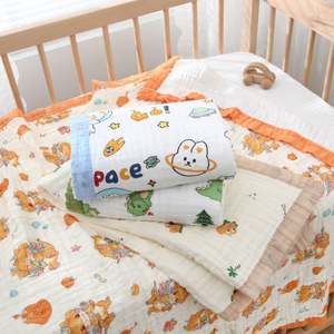 Manufacturer Baby <b>Cloth</b> Towel Digital Print Woven Baby <b>Muslin</b> Swaddle Blanket - Product Image 4
