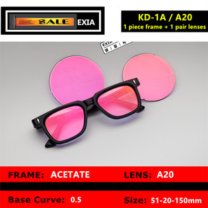 Hoàn thành kính mát KD1 Acetate khung với Exia Flash ống kính gương phẳng đường cong cơ sở 0 - Product Image 3