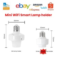 Enchufe Inteligente WiFi Yiweilian con Portalámparas E26/E27, Control Remoto Inalámbrico para Teléfono, Temporizador, Diseño de Barra con Enchufe Europeo, para Uso Doméstico