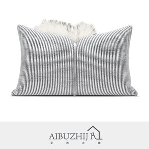 AIBUZHIJIA-<span class=keywords><strong>funda</strong></span> de cojín de lujo, cubierta nórdica de piel sintética, 30x50 Cm, 12x20 pulgadas, decorativa, Lumbar - Product Image 3