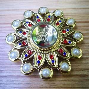 2023 varios estilos Metal Fidget mano Spinner tortuga cocodrilo elefante pato búho abeja oro color diamante incrustaciones juguete de lujo - Product Image 4