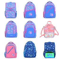 Bopai-sac à dos bleu à paillettes pour enfant, cartable de maternelle, multicolore, pour fille, nouvelle collection