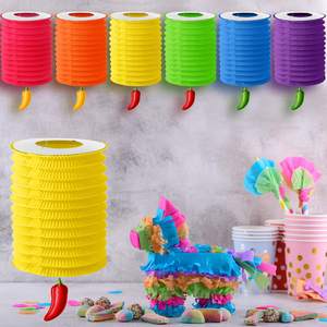 Linterna creativa para festivales, suministros para fiestas, papel plegable, farolillos para festivales de México, farol <span class=keywords><strong>Lampion</strong></span> de papel para órganos - Product Image 2
