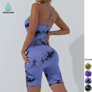 Wholesale Of New Products Custom Logo Women Gym Workout Seamless Jumpsuits Bodysuits Play Suits With Strength Store