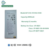 Batería de Repuesto de Polímero de Litio Youmi de 2000 mAh GP-S10-374192-010H para Teléfono IP Inalámbrico Cisco CP-8821-EX-K9-BUN