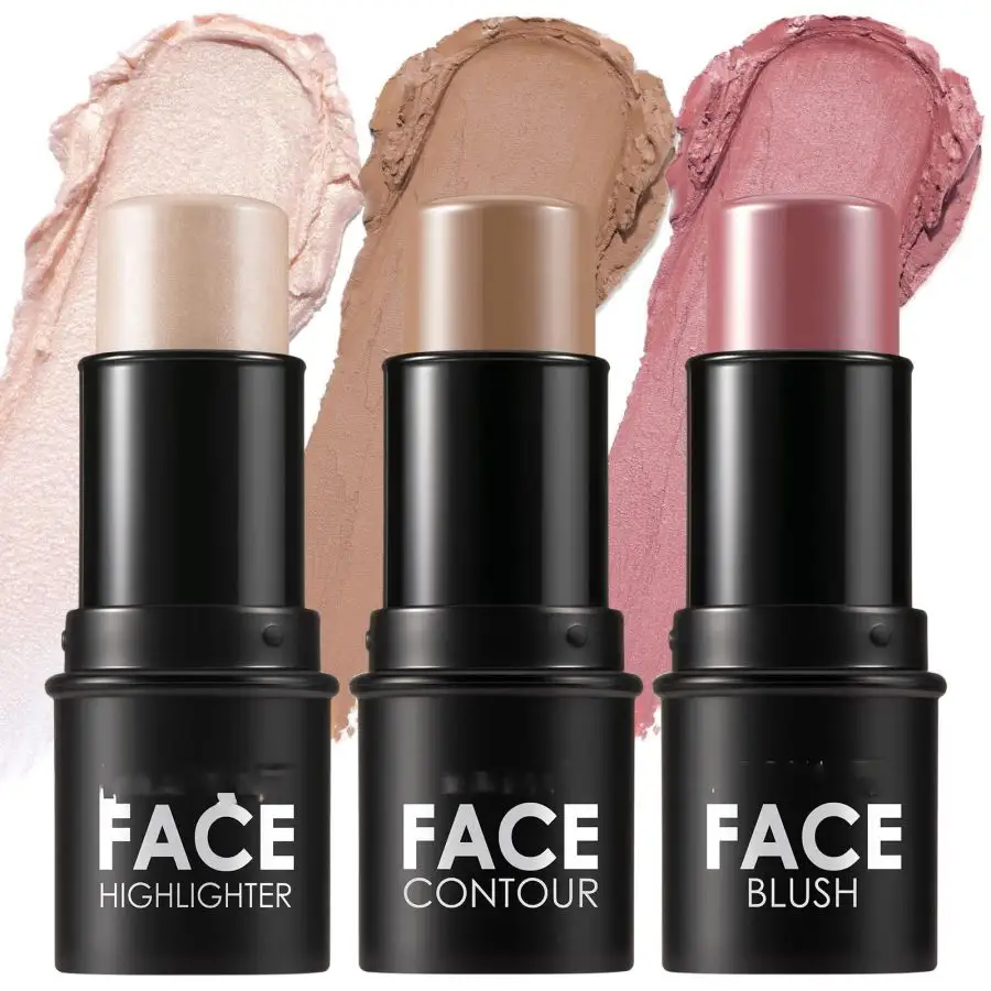 Contour Highlight Shading Cream Stick Customize Facial 4 Colors Waterproof Vegan Private Label Concealer