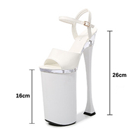 26cm Pole Dance Chaussures Sandales pour femmes Chaussures de fête Femme Stripper Talons hauts Party Club Femmes Chaussures de danse