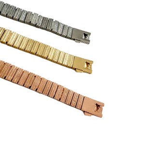 Bracciale Religioso in Acciaio Inossidabile 316 di Tendenza, Catena e Maglie Placcate Oro 18K con Zirconi, Gioielli Cristiani alla Moda - Product Image 5