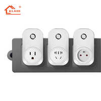 KLASS Stock 10A EU/UK/US Alexa Google Home Tuya Prise murale intelligente avec télécommande, fonction de minuterie, mini prise intelligente WiFi