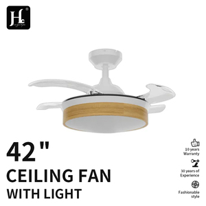 Ventilateur de plafond BLDC avec lampe LED dimmable, 4 pales, moderne, avec lumière et télécommande - Product Image 3