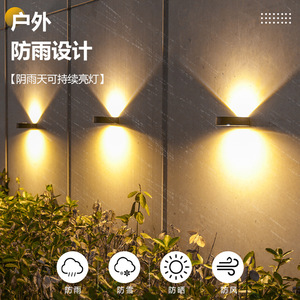 Lámpara solar de pared para exteriores con ángulo de haz de 20 grados, luz LED para iluminación de jardín, patio y escaleras - Product Image 3