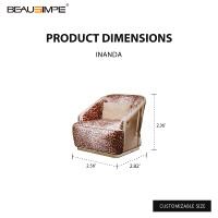 Canapé modulaire de luxe à imprimé léopard, cuir givré et accents dorés, parfait pour un salon d'hôtel chic et une résidence élégante