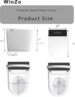Siège chauffant, toilette intelligente, toilette à eau, bidet électrique, toilette, commode, WC, cuvette de toilette en céramique, toilette intelligente entièrement automatique