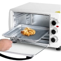 Four électrique multifonction 30L pour pizzas, fruits, barbecue, grille-pain, mini cuisinière avec 2 plaques chauffantes