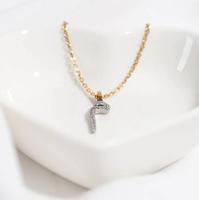 Inspire jewelry – collier personnalisé avec nom, lettre arabe musulmane, bijoux mot CZ cristal diamant, pendentif arabe