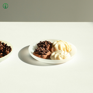 Set di Piatti e Tazze in Vetro dal Design Moderno a Chicco di Caffè, Stoviglie Colorate Resistenti al Calore, Adatte al Microonde - Product Image 3
