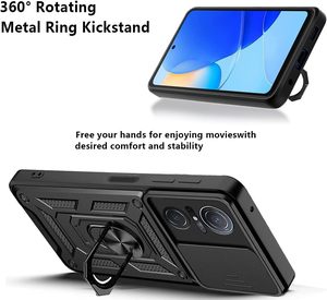 Funda para Teléfono con Ventana Deslizante para Cámara, para Honor <span class=keywords><strong>Magic</strong></span> 7 <span class=keywords><strong>6</strong></span> Pro <span class=keywords><strong>5G</strong></span> <span class=keywords><strong>Lite</strong></span>, Antigolpes, con Anillo Giratorio de 360 Grados, Soporte, Funda Móvil de Lujo - Product Image 4