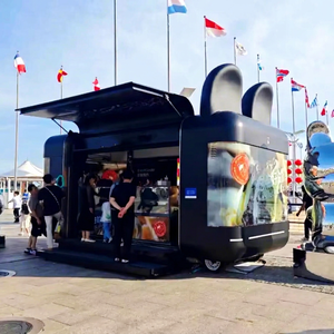 Durable Food Truck Trailer Commercial Pizza Coffee <b>Ice</b> Cream Mobile Food Cart - Product Image 1