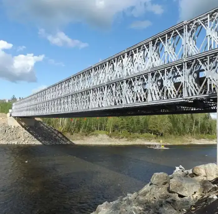 Tijdelijke Stalen Bailey Brug Handmatige Draagbare Stalen Brug