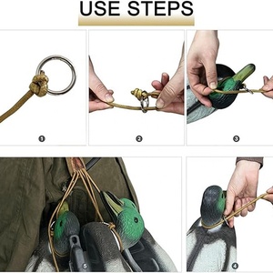 New 12-Ring Trò Chơi Ngoài Trời Tote <span class=keywords><strong>Bird</strong></span> Tote Chim Nước Trò Chơi Tàu Sân Bay Với 12 Giọt Trượt Knot Vịt Dây Đeo Mang Dây Buộc Cho Săn Bắn - Product Image 2