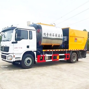 New Shacman 6x4 12CBM Synchronous Chip Sealer Truck Asphalt Gravel Bitumen <b>Spraying</b> for Road Construction - Product Image 3