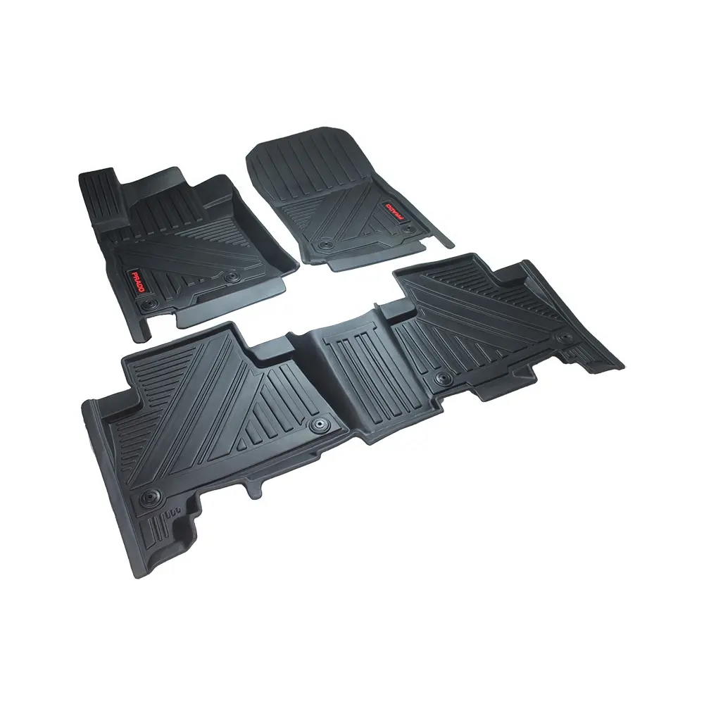 TPE Car Mats for Toyota PRADO Car Floor Mat Luxury Car Floor Liners with 1 Wear Warranty