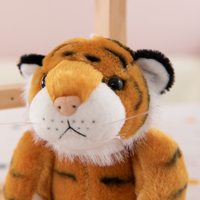 Porte-clés en peluche petit tigre du zodiaque, pendentif de sac à dos, figurine de poupée