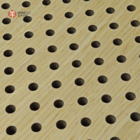 WINEGO Panel acústico de pared con reducción de ruido resistente al fuego Fácil instalación Panel de pared acústico perforado con amortiguación de sonido