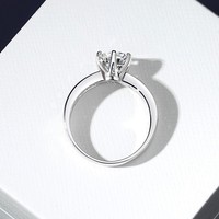 Bijoux fins, design romantique, certificat GRA, plaqué rhodium, 1 carat VVs1, moissanite, argent sterling 925, bague de fiançailles pour femmes